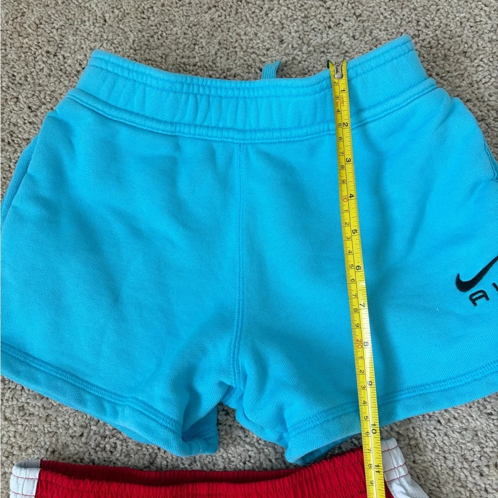 Nike Kids Red and Blue Shorts Duo Size S